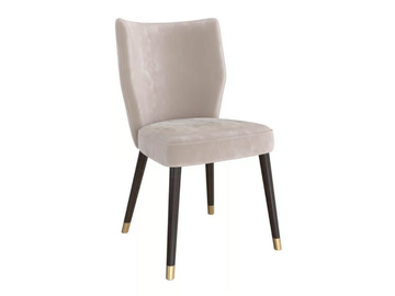 JOY - Upholstered velvet chair by Guerra Vanni - view 2